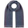 Mini Check Cashmere Scarf by Lierys navy