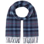 Hoverton Check Wool Scarf by Lierys navy