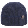 Twotone Wool Beanie Hat with Cuff by Lierys blue-grey