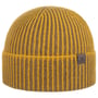 Twotone Wool Beanie Hat with Cuff by Lierys yellow