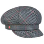 Camilla British Houndstooth Newsboy Cap by Mayser blue
