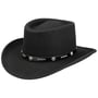 Telescope Crown LiteFelt Wool Hat by Bailey 1922 black