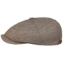 Hatteras Coffee Dyed Barista Flat Cap by Stetson beige-blue