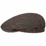 Stripe Barista Driver Flat Cap by Stetson mixed colours
