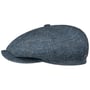Hatteras Linen Twill Flat Cap by Stetson navy