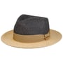 Twotone Toyo Fedora Raffia Hat by Stetson navy
