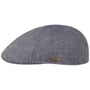 Texas Gavona Linen Flat Cap by Stetson blue