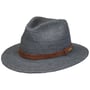 Maradino Crochet Raffia Hat by Stetson pigeon blue