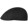 Waxed Cotton WR Duck Flat Cap by Stetson black