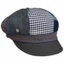 Burniston Patchwork Newsboy Cap by Lierys navy