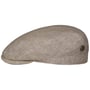 Uni Ivy Linen Flat Cap by Balmoral beige-mottled