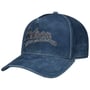 Vintage Denim Blue Leather Cap by Stetson blue-navy