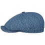 Hatteras Embroidered Denim Flat Cap by Stetson blue-navy