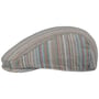 Temberton Stripes Flat Cap by Lipodo blue