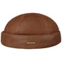Goat Velour Docker Hat by Stetson light brown