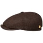 Hatteras Tweed 160 Years Flat Cap by Stetson brown