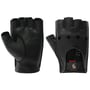 Calviro Men’s Fingerless Gloves by Caridei black