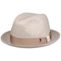 Herringbone Linen Player Hat by Alfonso D’Este cream white-beige