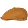 Kyoto Perf Leather Flat Cap by Alfonso D’Este camel