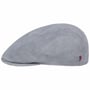 Jhon Perf Leather Flat Cap by Alfonso D’Este grey