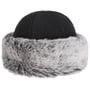 Women’s Winter Hat Fake Fur Brim by Gebeana black-grey