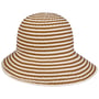Twotone Braids Cloth Hat by bedacht beige