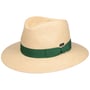 Green Band Traveller Panama Hat by Lipodo dark green