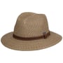 Fine Twotone Traveller Straw Hat by Lipodo nature-brown