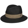 Valeno Toyo Traveller Straw Hat by Lipodo black