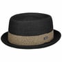 Valeno Toyo Pork Pie Straw Hat by Lipodo black
