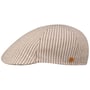 Cotton Summer Stripes Flat Cap by Mayser beige-brown