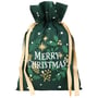 Gift Bag Merry Christmas 30 cm x 45 cm green