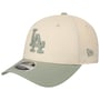 9Forty Dodgers Side Script Cap by New Era cream white