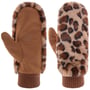 Faux Fur Leo Mittens by Barts beige-brown