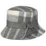 Vidtorp Check Wool Hat by Lierys grey-beige