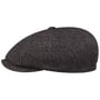 Hatteras Elmdale Virgin Wool Flat Cap by Stetson grey-mottled