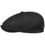 Hatteras Baby Camel Flat Cap by Stetson anthracite-mottled