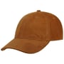 Goat Suede Leather Cap by JJ Hats cognac