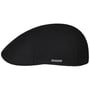 Texas Wool Cashmere Flat Cap by Stetson black