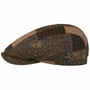 Patchwork Driver Flat Cap by Balmoral brown-mottled
