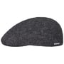 Texas Boiled Wool Flat Cap by Stetson dark grey