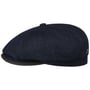 8 Panel Denim Flat Cap by Balmoral denim