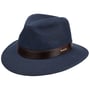 Waxed Denim Traveller Outdoor Hat by Stetson blue-mottled