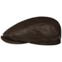Goat Nappa Driver Flat Cap by Balmoral dark brown