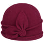 Jorina Milled Wool Hat by Seeberger raspberry