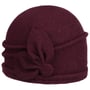 Jorina Milled Wool Hat by Seeberger bordeaux