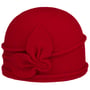 Jorina Milled Wool Hat by Seeberger red