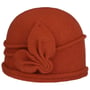Jorina Milled Wool Hat by Seeberger terracotta