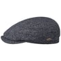 Harris Tweed Driver Flat Cap by JJ Hats blue