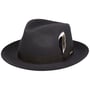 Darona Wool Fedora Hat by Stetson dark grey